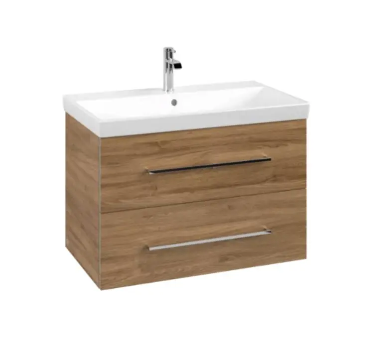Villeroy & Boch Avento - izlietnes skapītis, 78x51x45 cm, 2 atvilktnes, Oak Kansas A89100RH