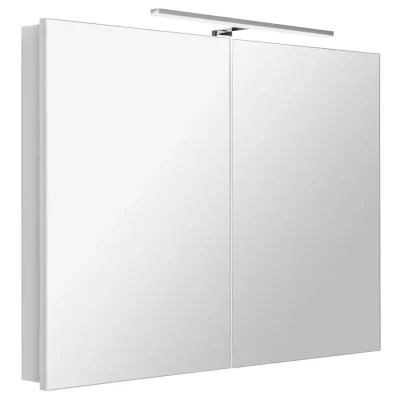 Sapho Greta - spoguļskapis ar LED apgaismojumu 101x70x14 cm, 2 durvis, matēti balts GR100-0031
