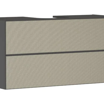 Hansgrohe Xevolos E - izlietnes apakšskapītis 118x56x55 cm, 2 atvilktnes, matēti pelēks/bronza 54195390