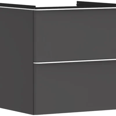 Hansgrohe Xelu Q - izlietnes skapītis, 63x58x50 cm, 2 atvilktnes, matēti pelēks/matēti balts 54024700