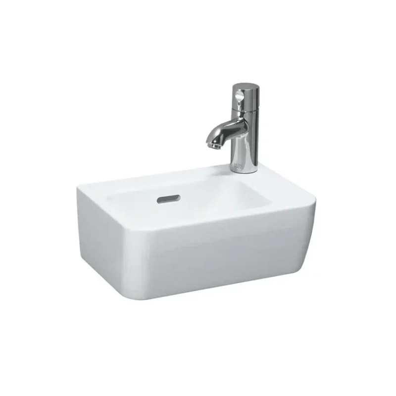 Laufen Pro - roku mazgājamā izlietne, 36x25 cm, 1 jaucējkrāna caurums labajā pusē, LCC, balta H8169554001061