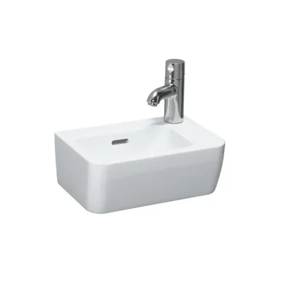 Laufen Pro - rokas izlietne, 36x25 cm, 1 caurums jaucējkrānam labajā pusē, balta H8169550001061