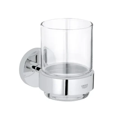 Grohe Essentials - krūze ar turētāju, hromēts 40447001