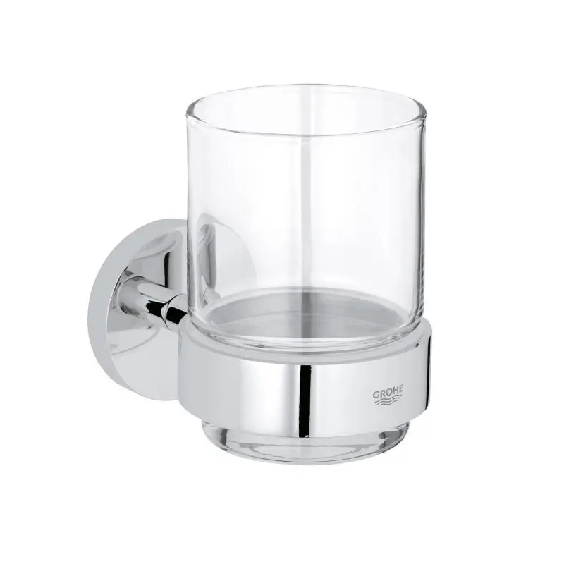 Grohe Essentials - krūze ar turētāju, hromēts 40447001