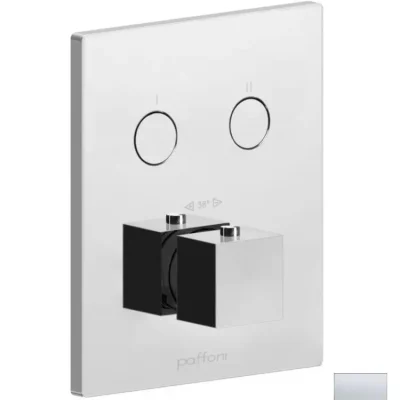 Paffoni Compact Box - zemapmetuma termostata maisītājs, 2 patērētājiem, matēti balts CPT518BO