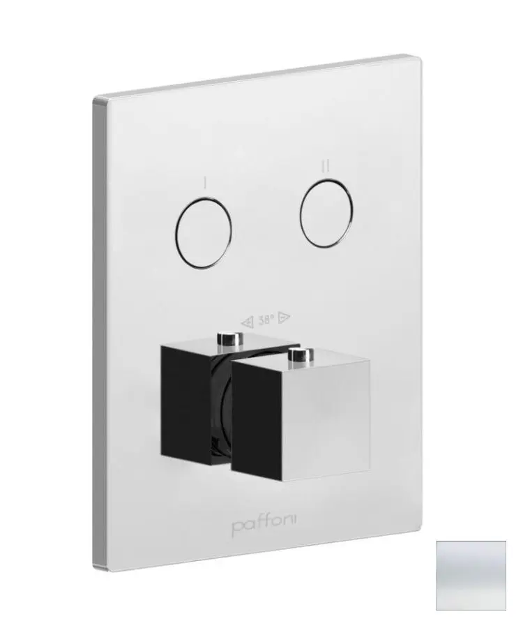 Paffoni Compact Box - zemapmetuma termostata maisītājs, 2 patērētājiem, matēti balts CPT518BO