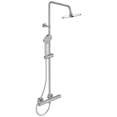 Ideal Standard CeraTherm - dušas sistēma ar dušas termostatu T50, 20 cm, 3 strūklas veidi, hroms A7225AA