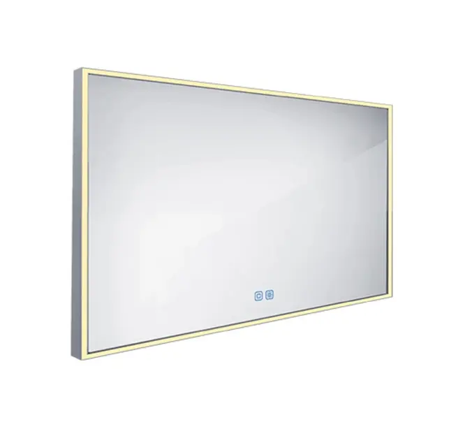 Nimco spogulis - spogulis ar LED apgaismojumu, 120x70 cm, skārien sensors, alumīnijs ZP 13006VX