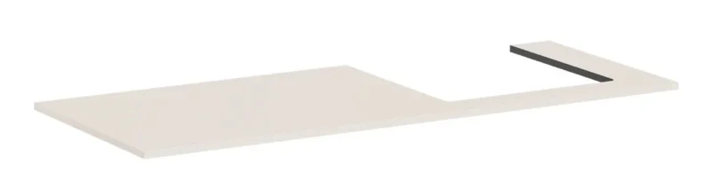 Hansgrohe Xilesa E - izlietnes plātne, 138x55 cm, izgriezums labajā pusē, smilškrāsas matēta 54273780