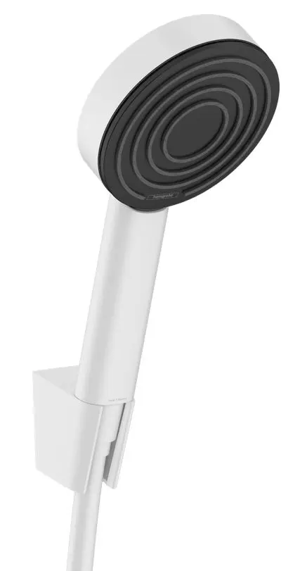 Hansgrohe Pulsify S - rokas duša, turētājs un šļūtenes komplekts, EcoSmart+, matēti balts 24307700
