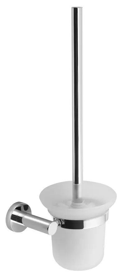 Sapho X-Round - pie sienas stiprināma tualetes birste ar turētāju, piena stikls/hroms XR323