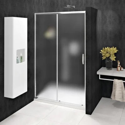 Gelco Sigma - Simply dušas durvis 120 cm, pārklāts stikls, spīdīgs alumīnijs/stikla bloks GS4212