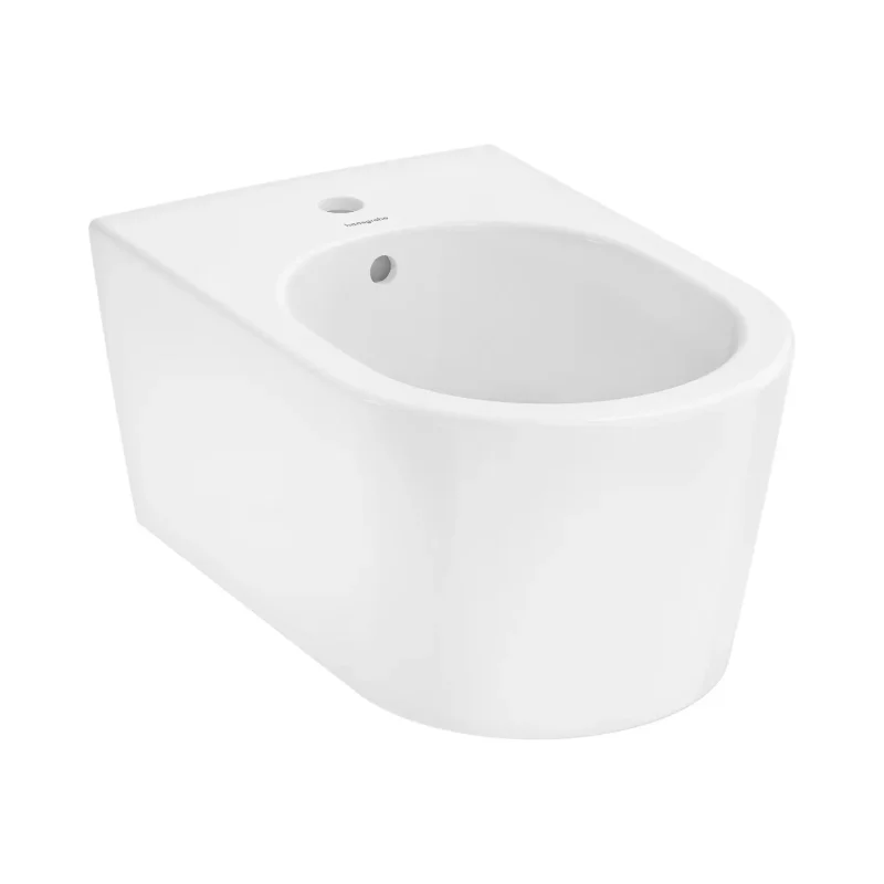 Hansgrohe EluPura S - pie sienas montējams bidē, caurums jaucējkrānam, balts 60278450