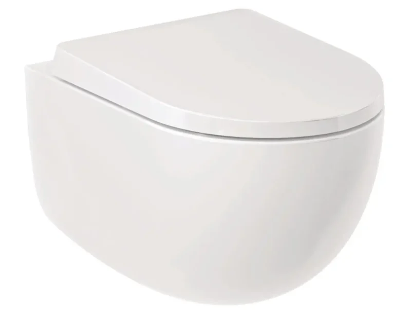 Kludi Resa D - pie sienas stiprināms WC, Rimless, Spiralflush, balts spīdīgs 24WCW0243
