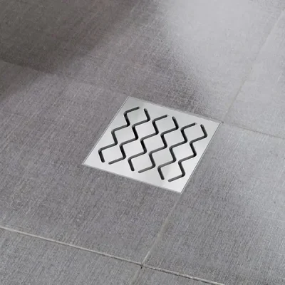 Ravak aksesuāri - plastmasas grīdas noteka ar nerūsējošā tērauda resti SN501, 11 cm X01435