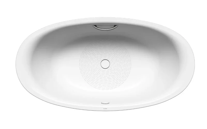 Kaldewei Avantgarde - Vanna Ellipso Duo Oval 232, 190x100 cm, ar roktura atverēm, neslīdoša, Perla efekts, balta 286210223001