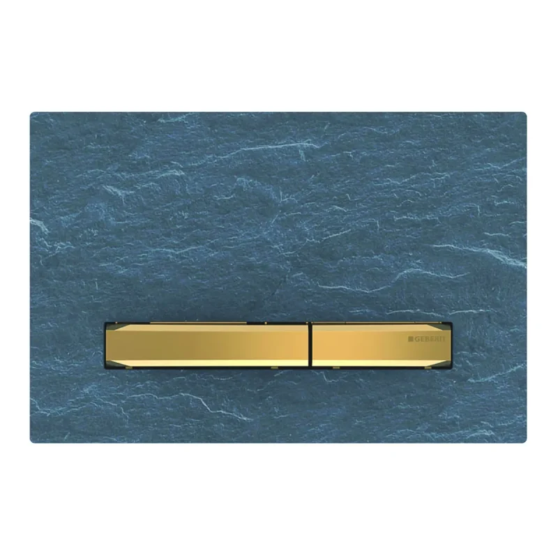 Geberit Sigma50 - vadības plate, 2 daudzumu skalošana, šīferis Mustang/misiņš 115.672.JM.2