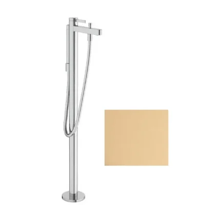 Hansgrohe Finoris - vannas maisītājs, grīdas montāža, ar piederumiem, birstēta bronza 76445140