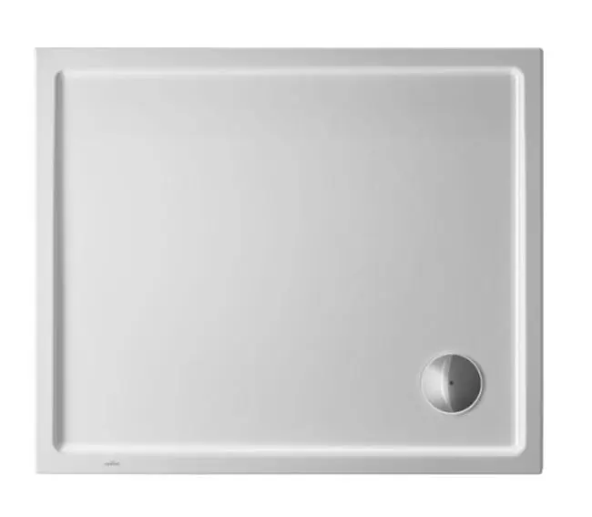 Duravit Starck Slimline - dušas paliktnis 90x75x5 cm, pretslīdes, balts 720117000000001