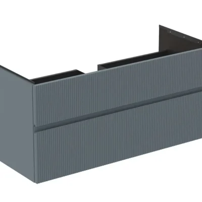 Ideal Standard Finesse - izlietnes skapītis 120x51x55 cm, 2 atvilktnes, Ribbed matēts Ashblue E3394UQ