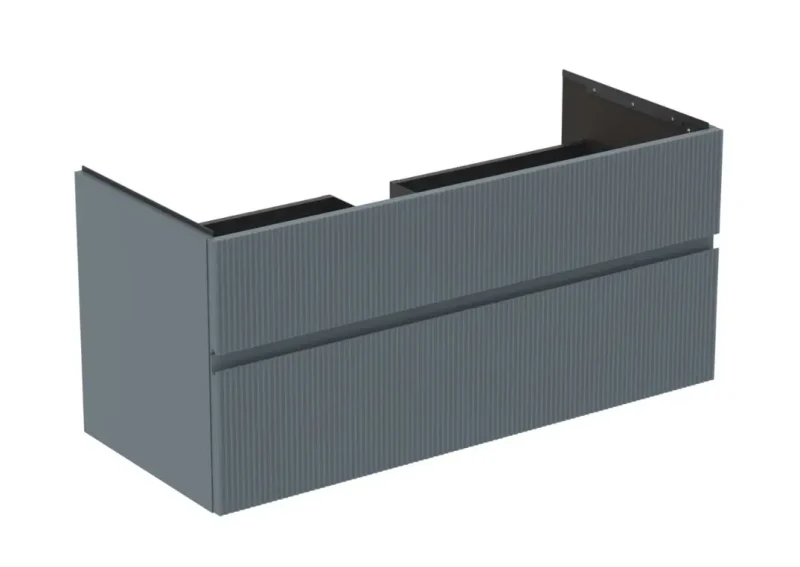 Ideal Standard Finesse - izlietnes skapītis 120x51x55 cm, 2 atvilktnes, Ribbed matēts Ashblue E3394UQ