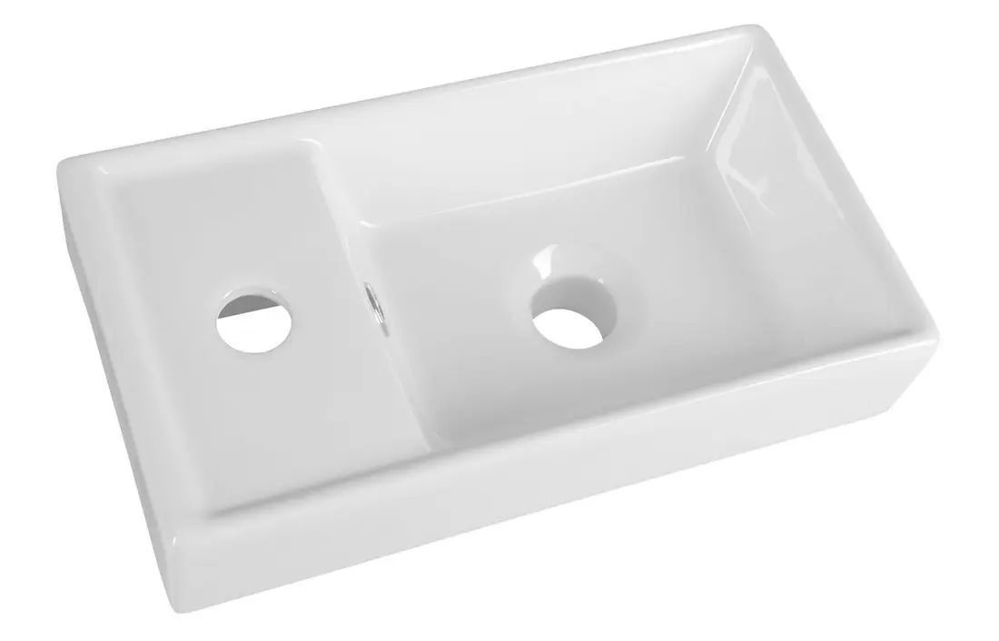 Aqualine sanitārā keramika - mēbeļu roku mazgāšanas izlietne 40x22 cm, balta DD4022