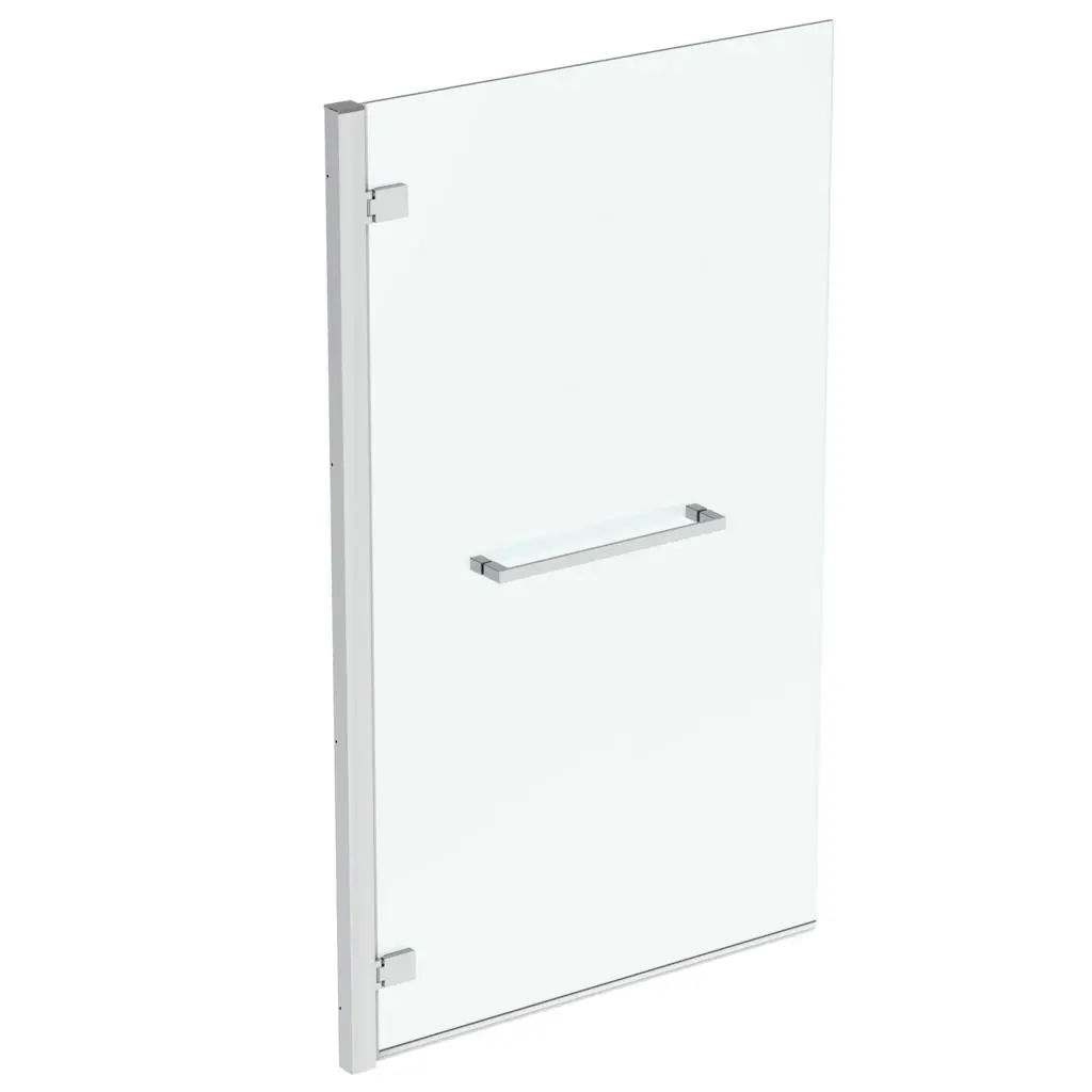 Ideal Standard i.Life - vannas aizslietnis ar dvieļu turētāju 90 cm, kreisais, silver bright/caurspīdīgs stikls T4889EO
