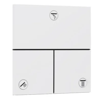 Hansgrohe ShowerSelect Comfort - zemapmetuma vārsts, 3 patērētājiem, balts matēts 15573700