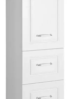 Aqualine Favolo - skapis ar grozu, 40x184x31 cm, matēti balts FV180
