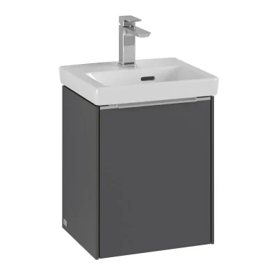 Villeroy & Boch Subway 3.0 - izlietnes skapītis, 35x43x31 cm, 1 durvis, Graphite C58300VR