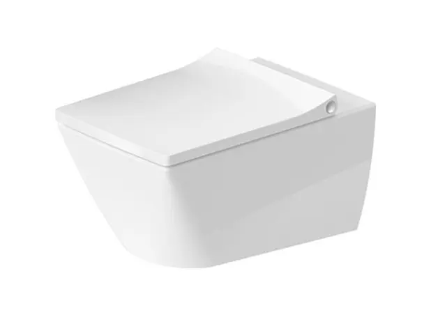 Duravit Viu - piekaramais WC, Rimless, ar HygieneGlaze, Alpu balts 2511092000