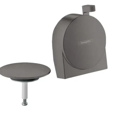 Hansgrohe Exafill S - gatavais komplekts vannas ieplūdei, noteces un pārplūdes komplekts, melns hroms, matēts 58117340