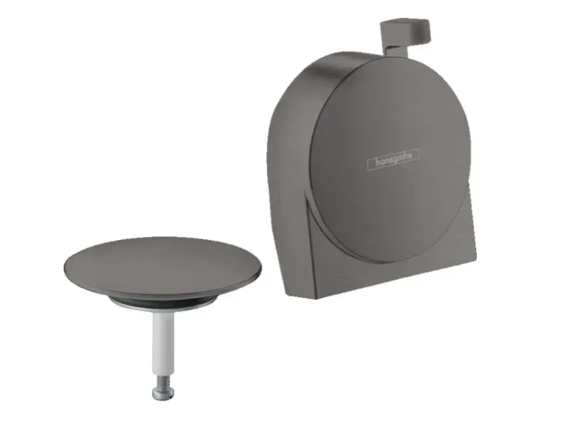 Hansgrohe Exafill S - gatavais komplekts vannas ieplūdei, noteces un pārplūdes komplekts, melns hroms, matēts 58117340