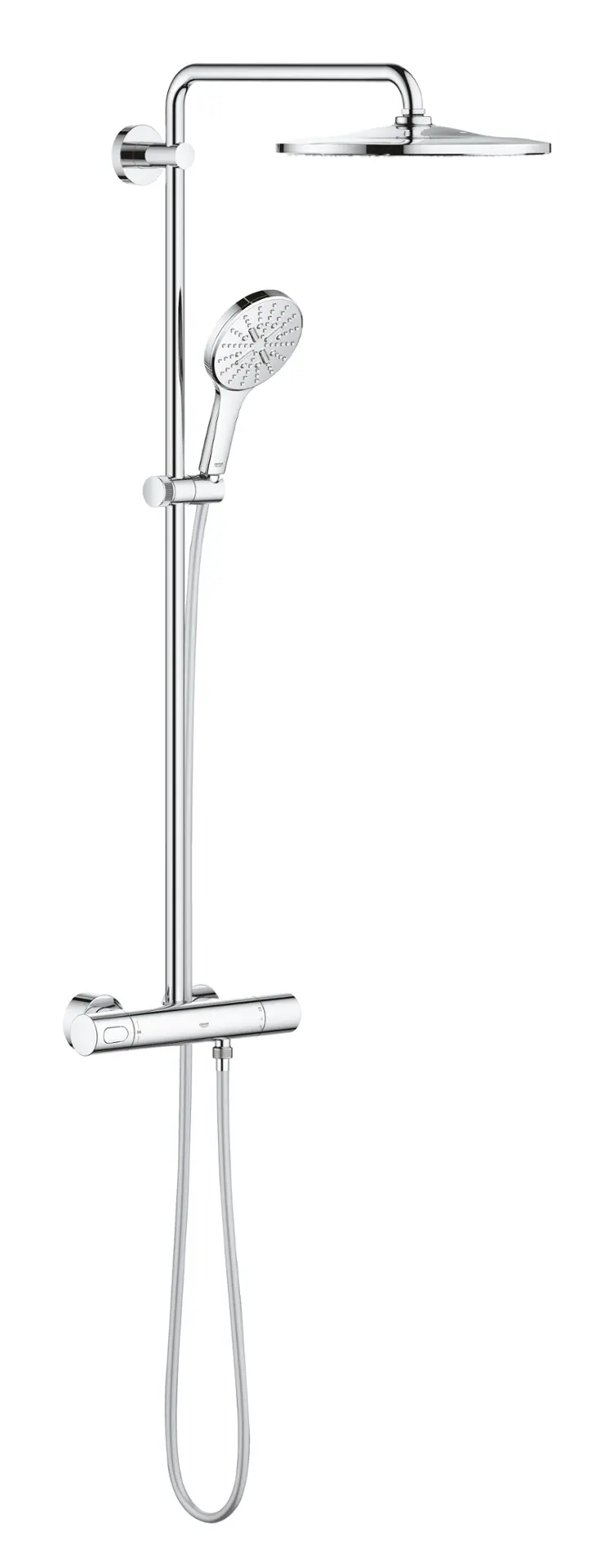 Grohe Rainshower SmartActive - dušas sistēma 310 ar termostatu, 9,5 l/min, 3 strūklas veidi, hroms 26648000