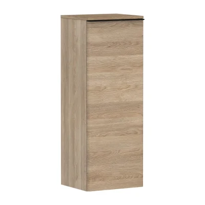 Hansgrohe Xelu Q - sānu skapis 40x107x35 cm, 1 durvis, eņģes kreisajā pusē, dabīgs ozols/matēti melns 54129670