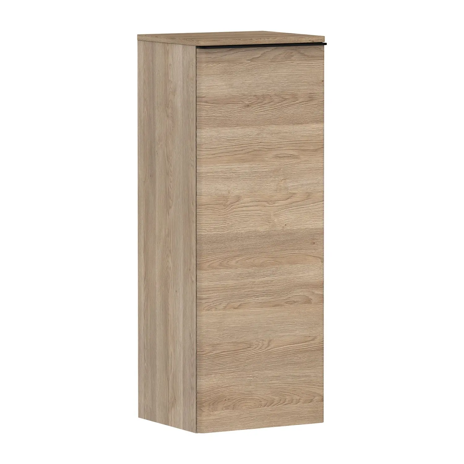 Hansgrohe Xelu Q - sānu skapis 40x107x35 cm, 1 durvis, eņģes kreisajā pusē, dabīgs ozols/matēti melns 54129670