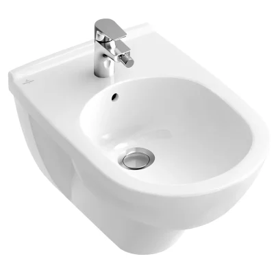 Villeroy & Boch O.novo - dušas WC, montāža pie sienas, 1 caurums ar pārplūdi, 360 mm x 560 mm, sienas bidets, balts 54600001