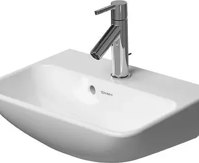 Duravit ME by Starck - rokas izlietne 45x32 cm, bez cauruma jaucējkrānam, alpu balta 0719450010