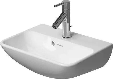 Duravit ME by Starck - rokas izlietne 45x32 cm, bez cauruma jaucējkrānam, alpu balta 0719450010