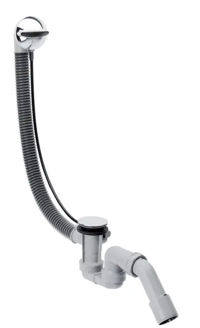 Hansgrohe Flexaplus - noteces un pārplūdes komplekts, hroms 58143000