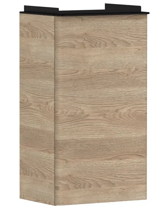 Hansgrohe Xelu Q - izlietnes skapītis, 63x34x27 cm, 1 durvis, eņģes kreisajā pusē, dabīgs ozols/matēti melns 54013670