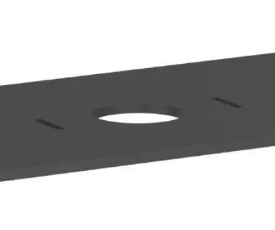 Hansgrohe Xilesa E - izlietnes plātne, 118x55 cm, izgriezums vidū, pelēka matēta 54277760