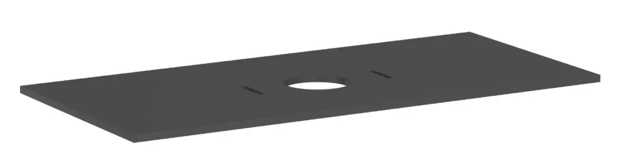 Hansgrohe Xilesa E - izlietnes plātne, 118x55 cm, izgriezums vidū, pelēka matēta 54277760