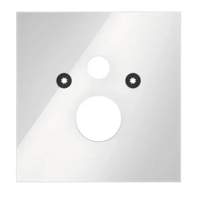 Tece TECElux - apakšējā stikla plāksne paredzēta standarta WC, 180 mm attālums, stikls balts 9650100