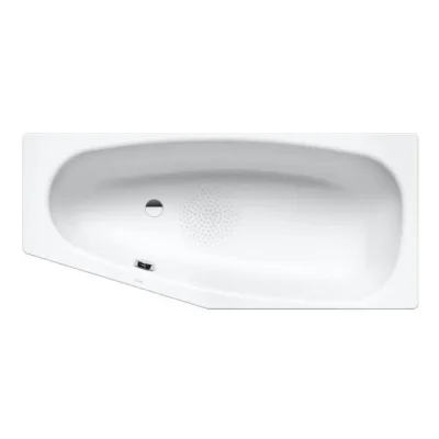 Kaldewei Advantage - Asimetriska vanna Mini kreisā 832, 157x75/50 cm, pretslīdes, balta 224830000001