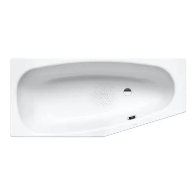Kaldewei Advantage - Asimetriska vanna Mini labā 834, 157x70 cm, neslīdoša, balta 224430000001