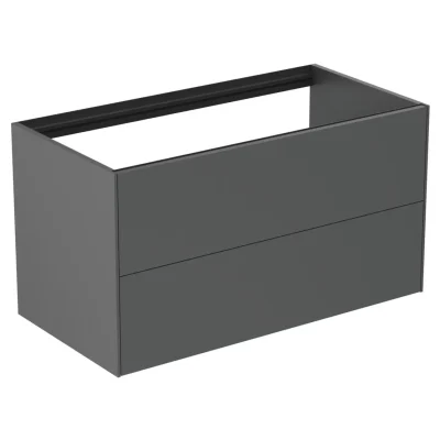 Ideal Standard - izlietnes skapītis, 100x54x51 cm, 2 atvilktnes, matēti antracīts T4357Y2