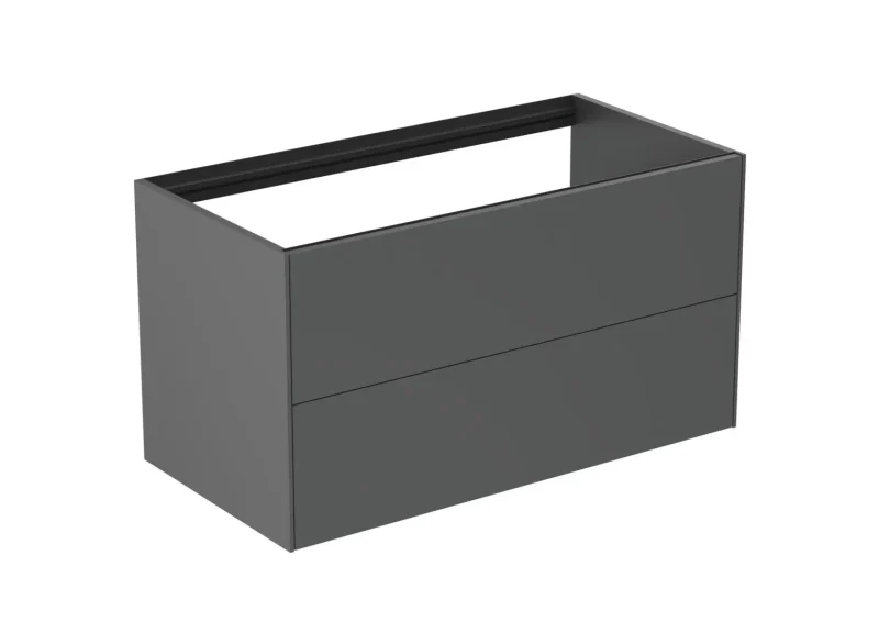 Ideal Standard - izlietnes skapītis, 100x54x51 cm, 2 atvilktnes, matēti antracīts T4357Y2