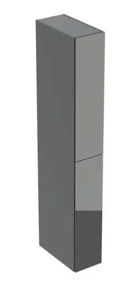 Geberit - augstais skapis 180x24x48 cm, 2 atvilktnes, stikls/Lava 503.011.JK.2