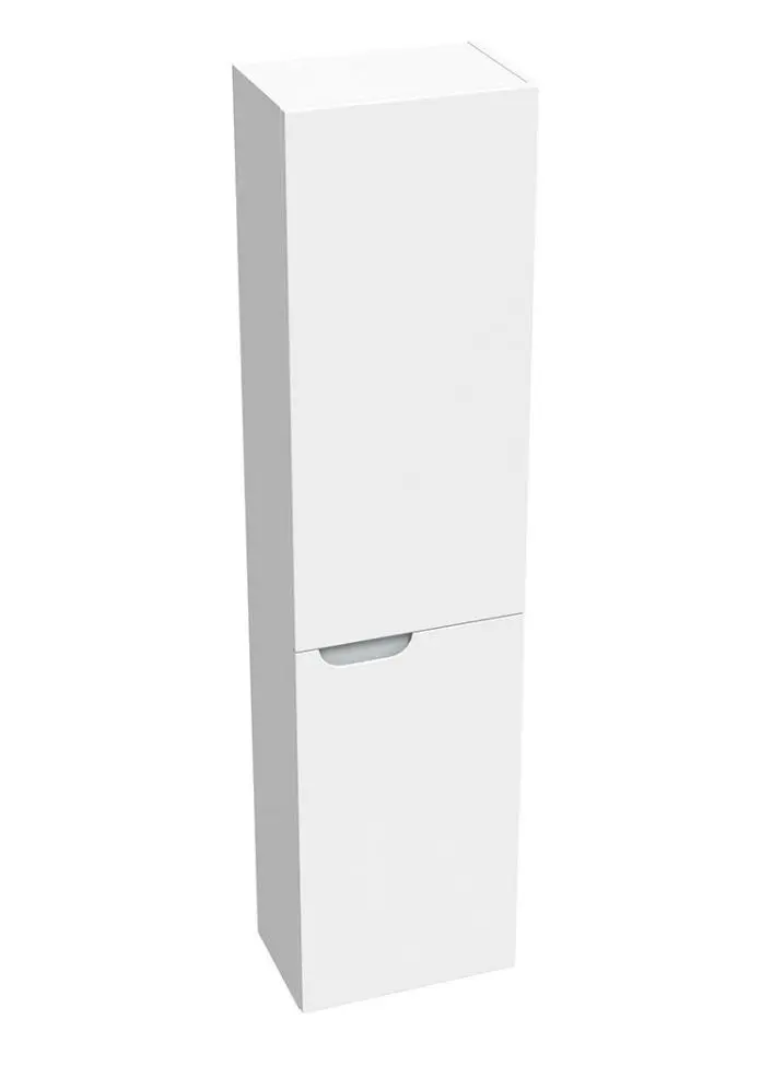 Ravak Classic II - augstais skapis, 160x40x26 cm, 2 durvis, eņģes labajā pusē, spīdīgi balts / pelēks X000001475